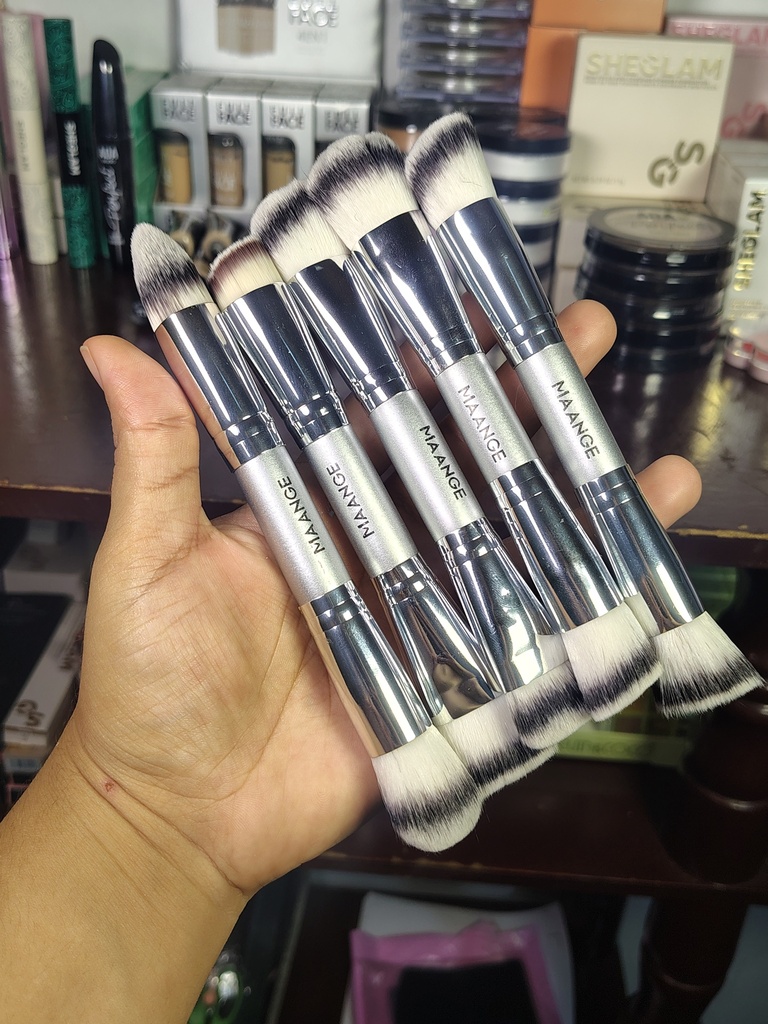 Brochas MAANGE Doble plateadas (5pcs)