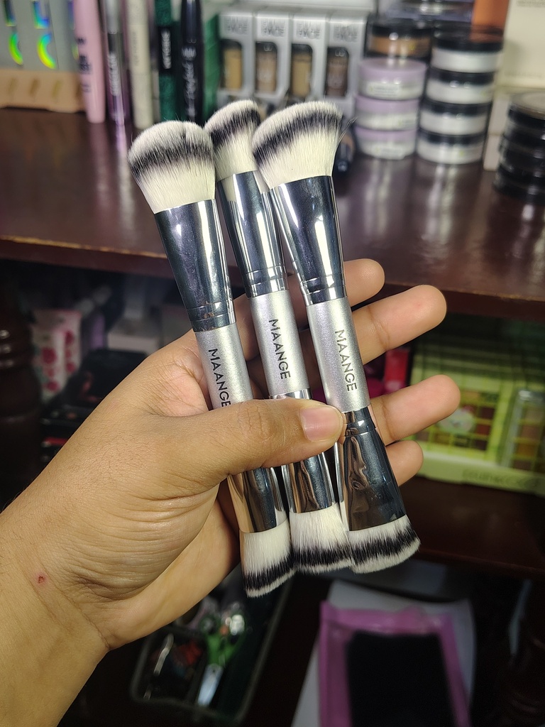 Brochas MAANGE Doble plateadas (5pcs)