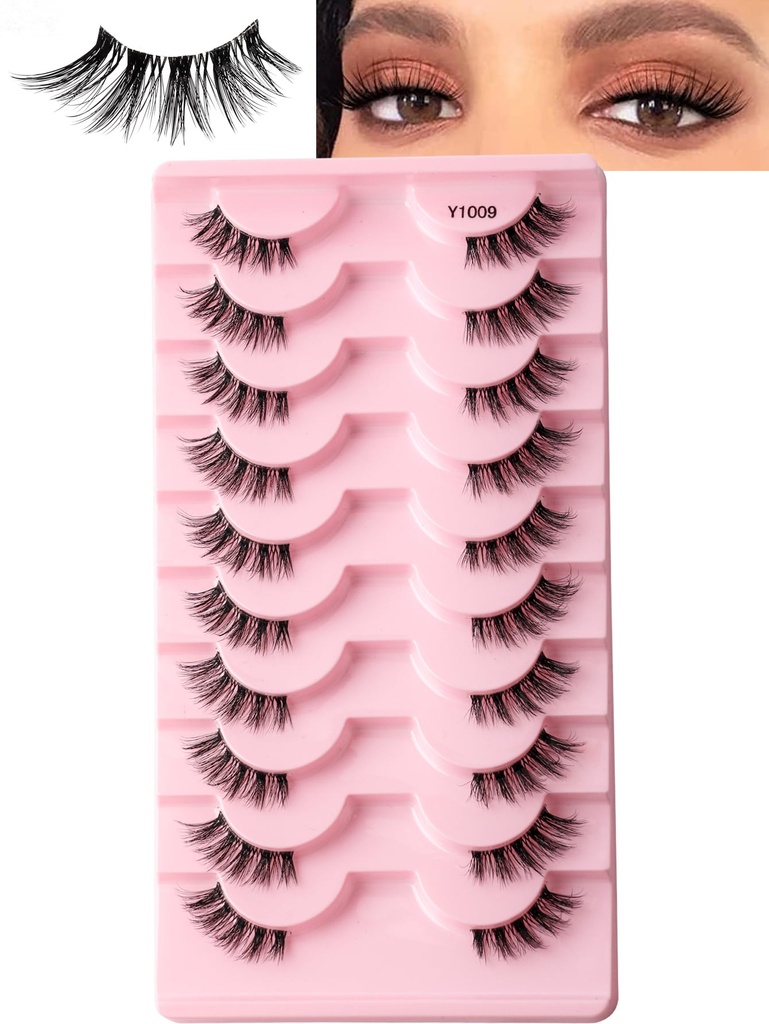 Pestañas postizas 10 pares -  Denzas (Y1009)