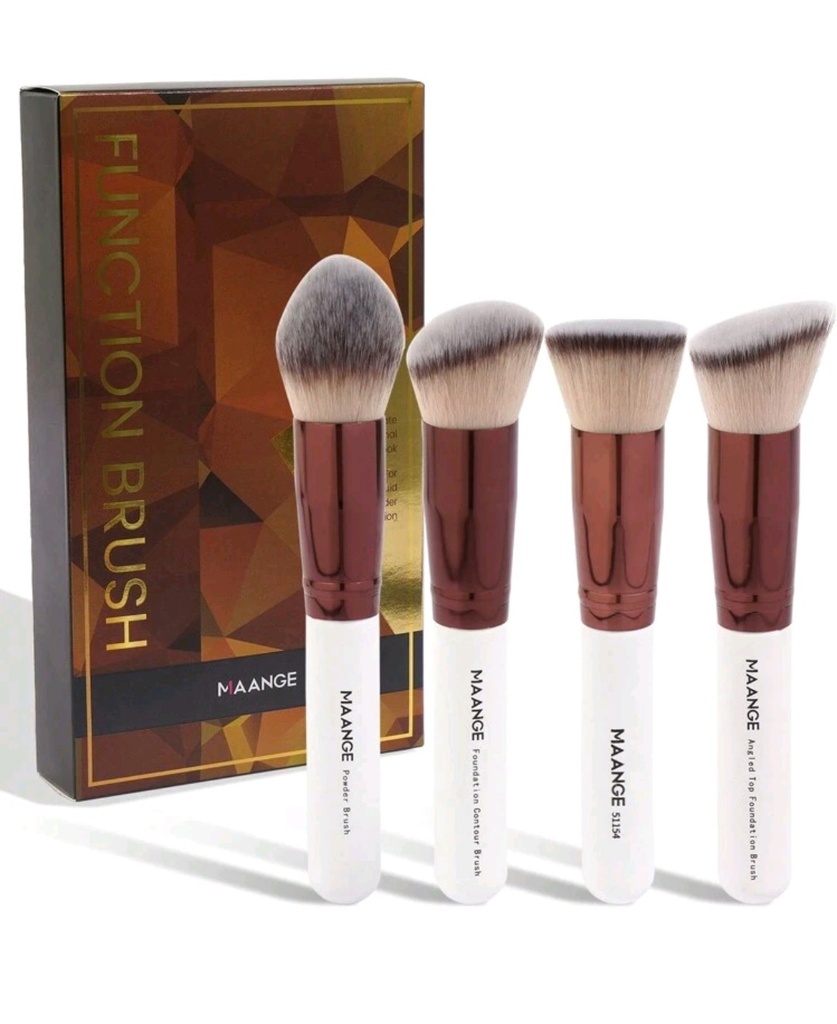 Brochas MAANGE Blancas (Rostro - 4pcs ) 