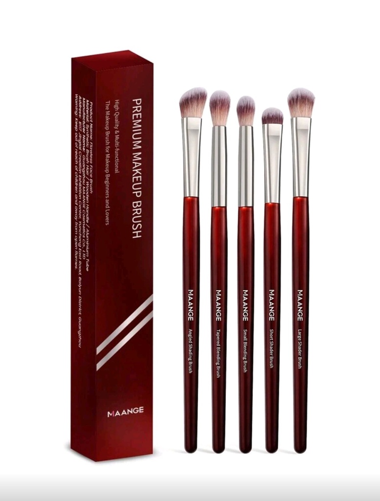 Brochas MAANGE set rojo (ojos - 5pcs) 