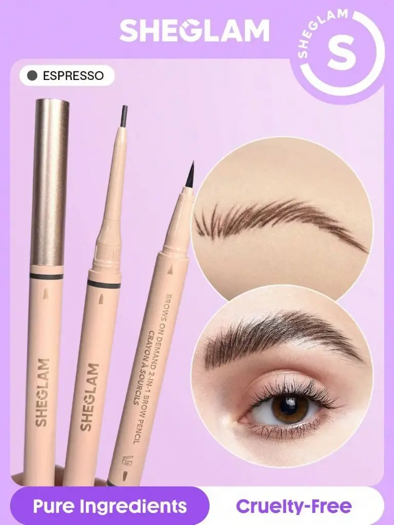Lápiz de cejas 2 en 1 sheglam 